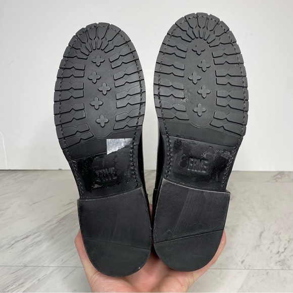 New! Frye Natalie Engineer Black Short Leather Boot 5 1/2 - Picture 12 of 13